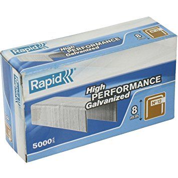 Kabės Rapid; 12,95x8 mm; 5000 vnt.; tipas 12