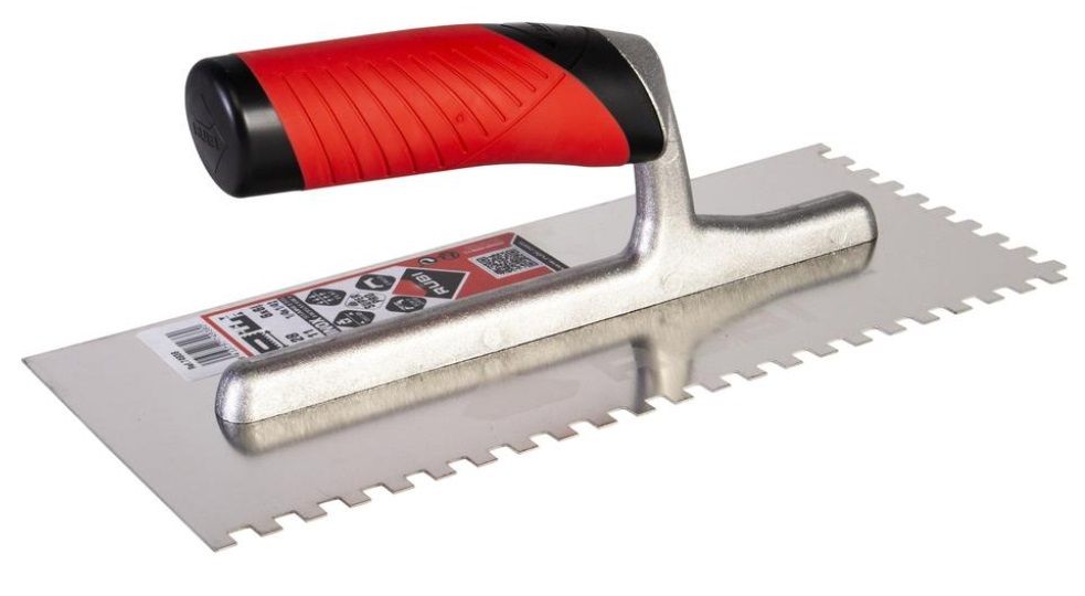 Šukos plytelių klijams Rubi Rubiflex INOX; 6x6 mm; 28 cm 