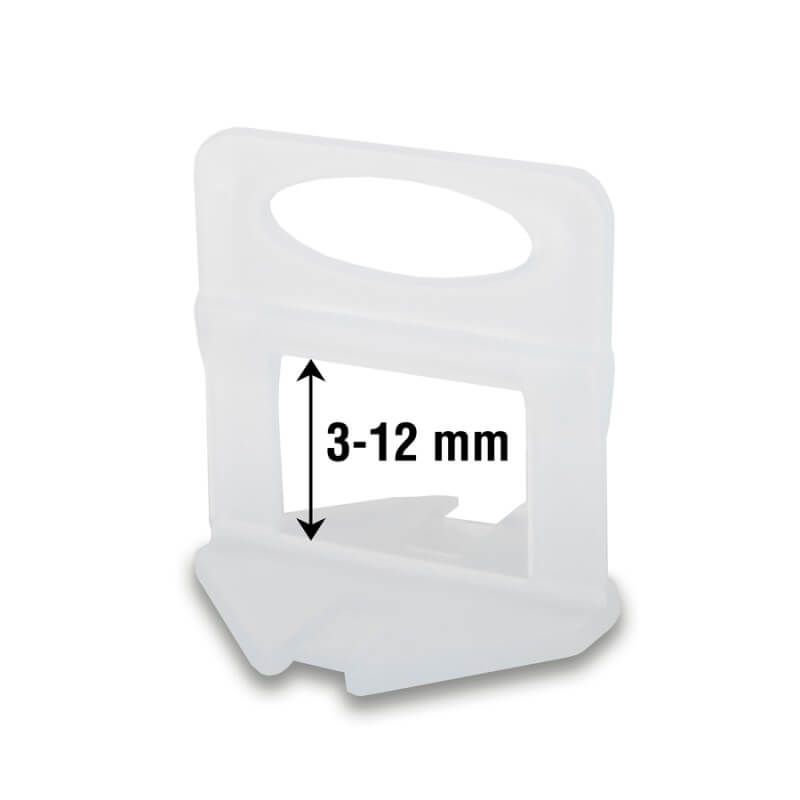 Plytelių lygio indikatorius Rubi DELTA LEVEL SYSTEM; 3-12 mm; 1 mm; 100 vnt.