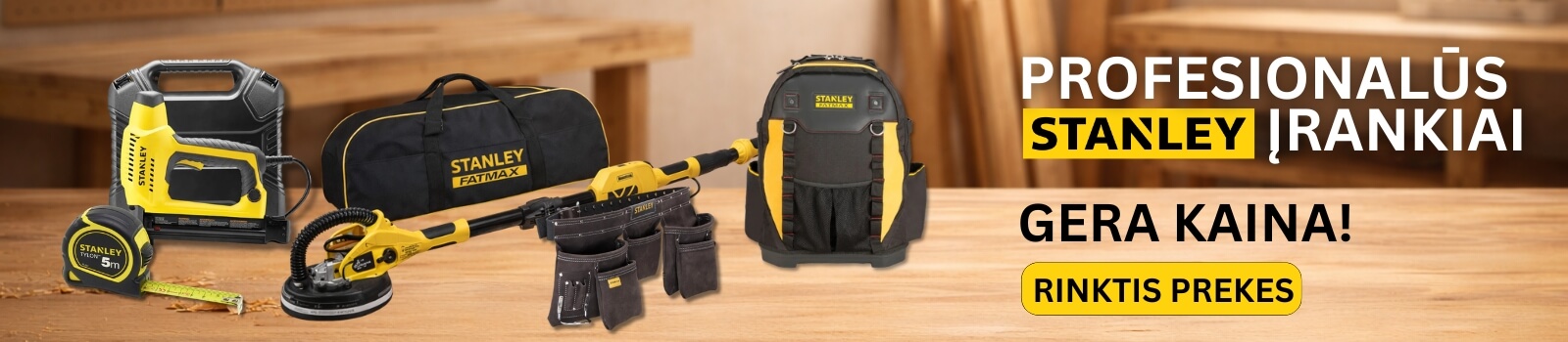 Stanley įrankiai gera kaina
